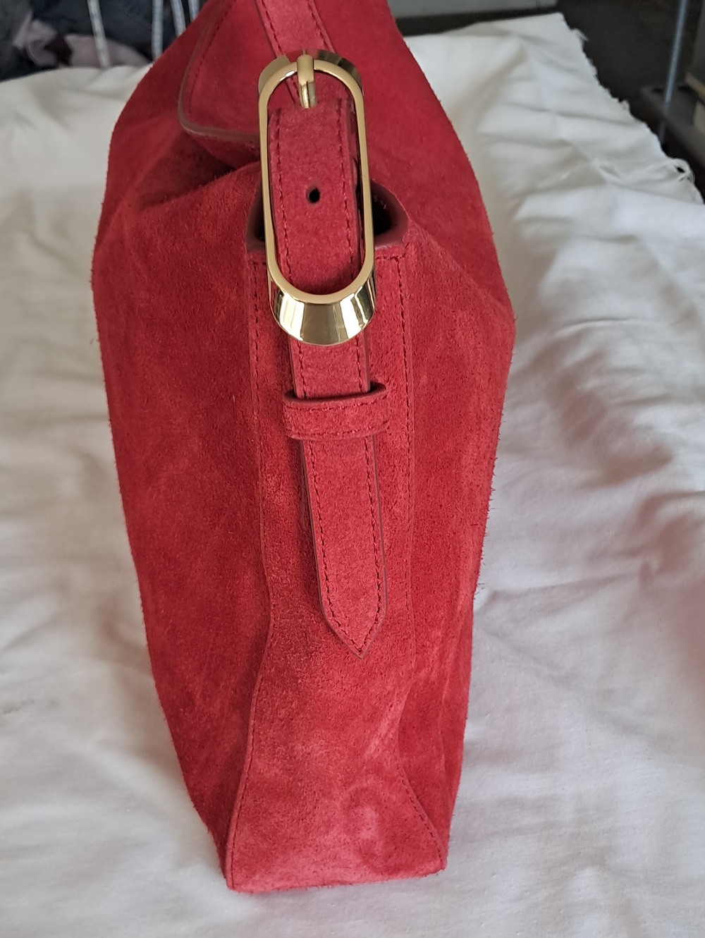 J. Crew Red Suede Shoulder Bag - Picture 4 of 16